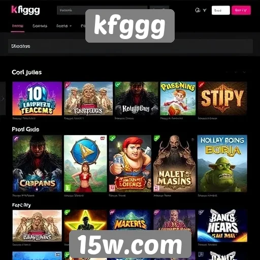 Avaliação da biblioteca de jogos do site kfggg